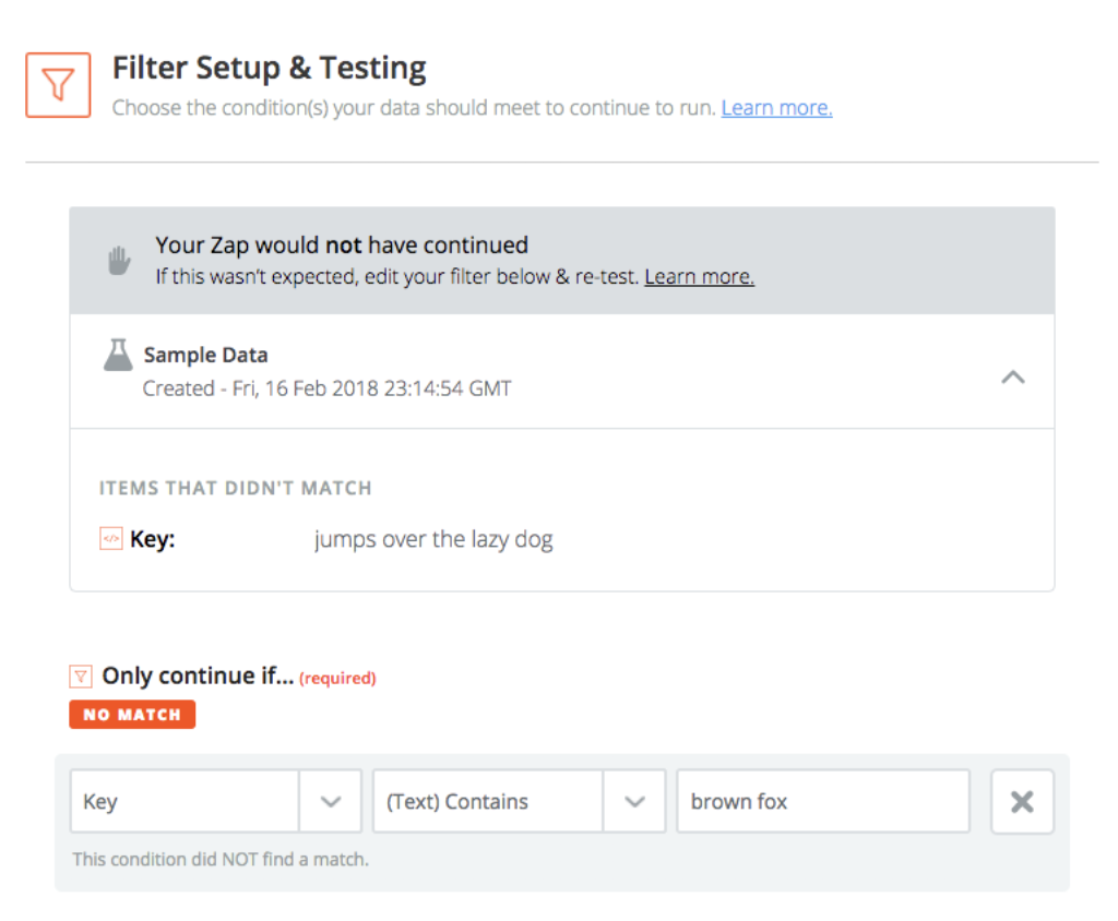 Zap filters aren't working properly Zapier
