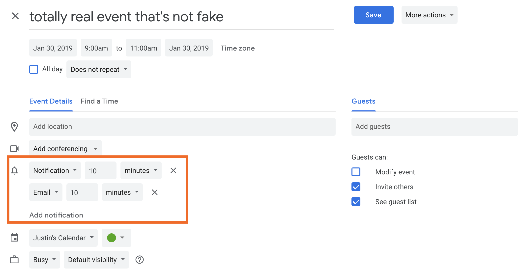 Vincent s Reviews How To Change Your Notifications For Google Calendar