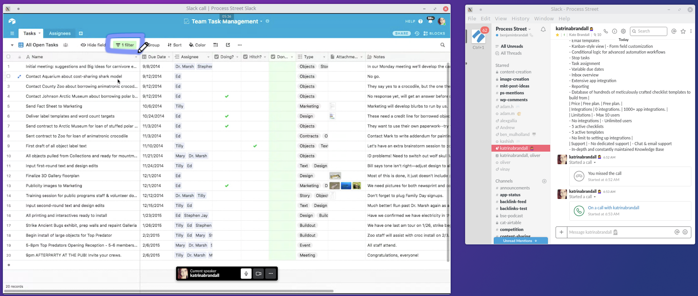 Slack screenshot