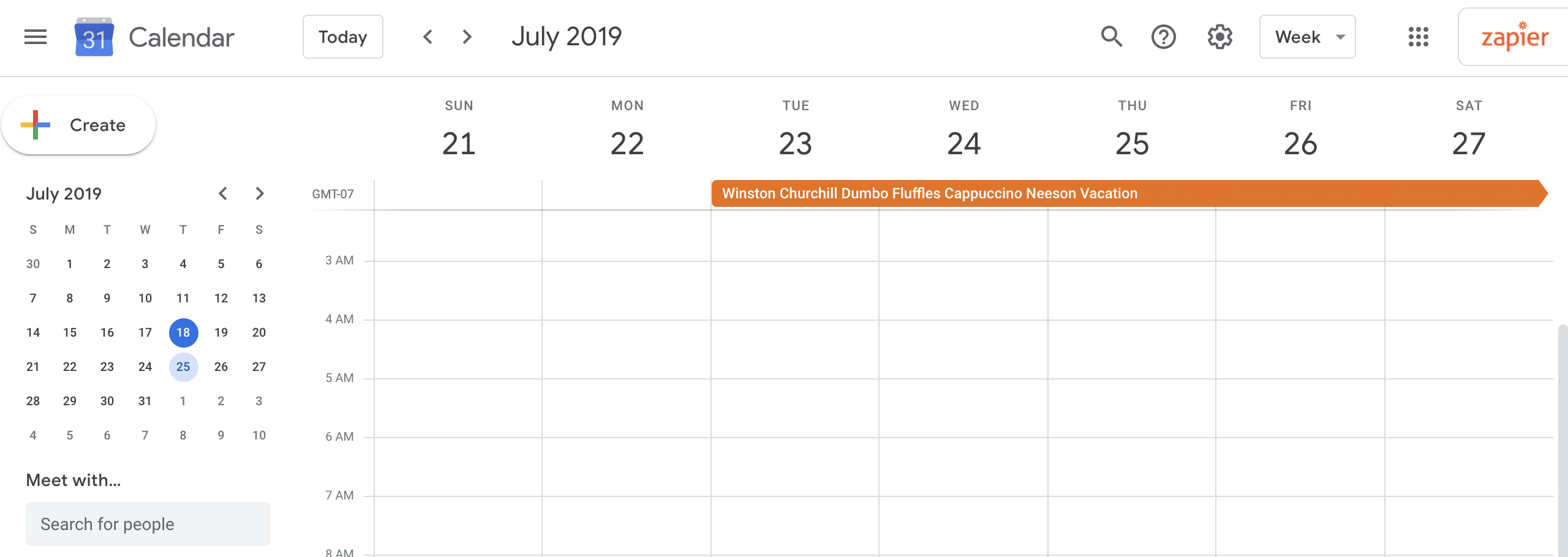Hey, the data from Google Forms showed up in Google Calendar