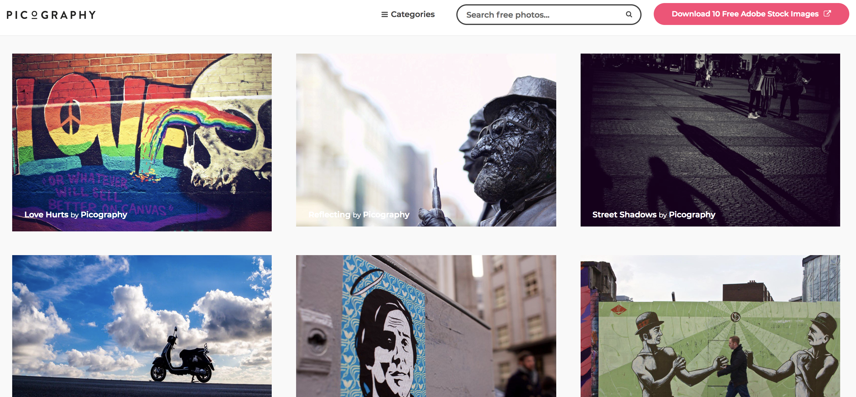 Picography home page