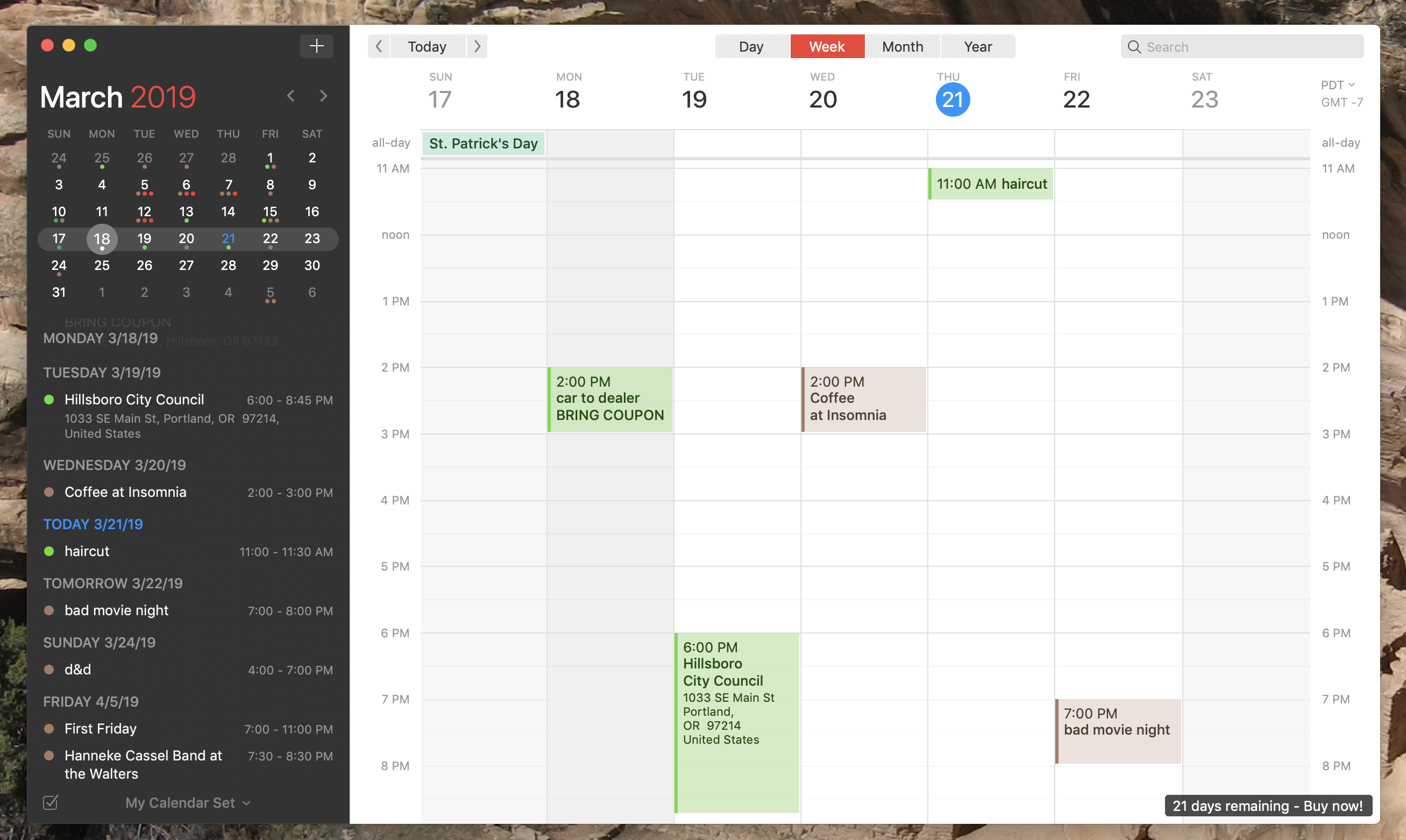 how to make a calendar on mac desktop