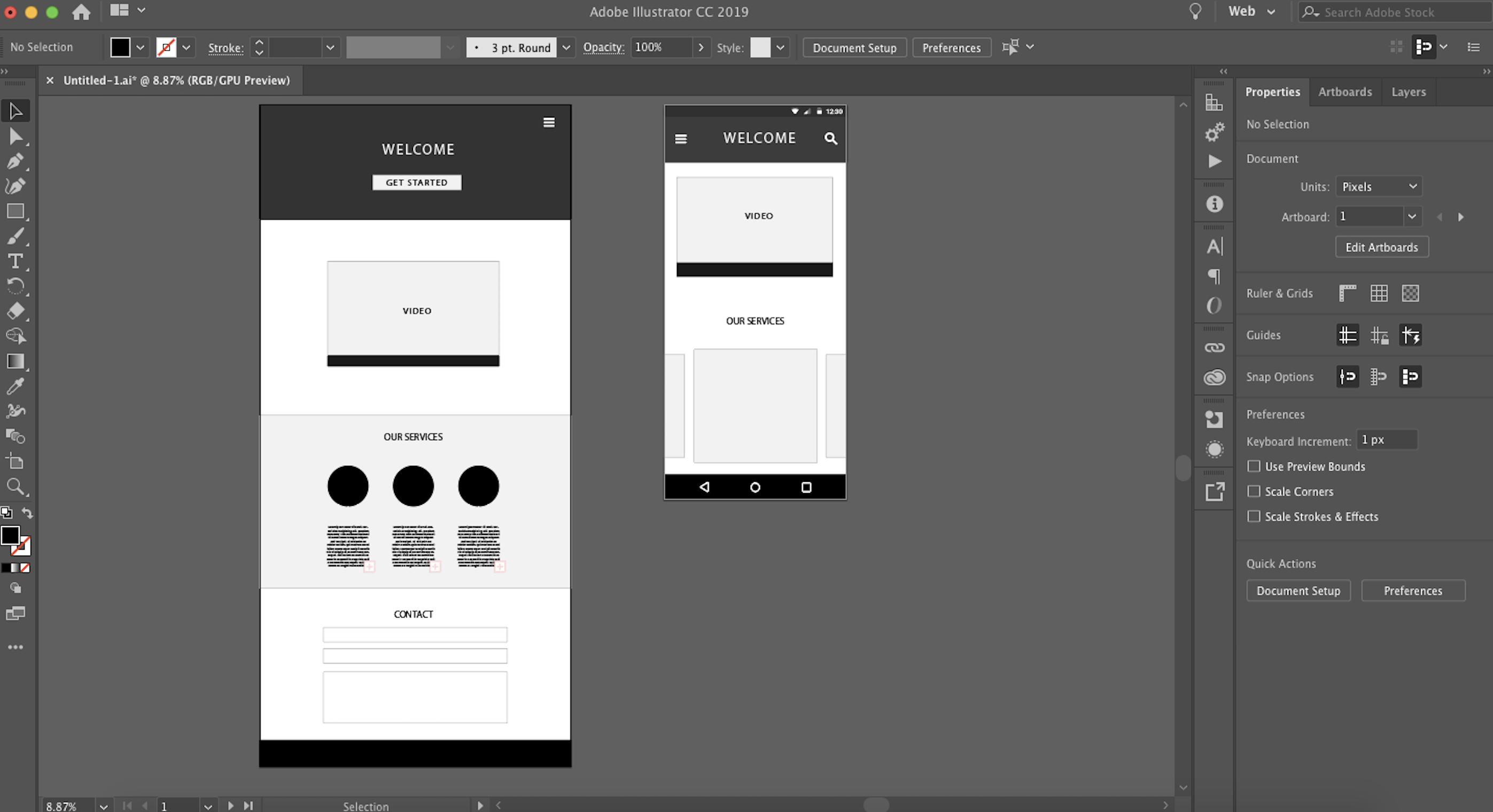 Adobe Illustrator interface