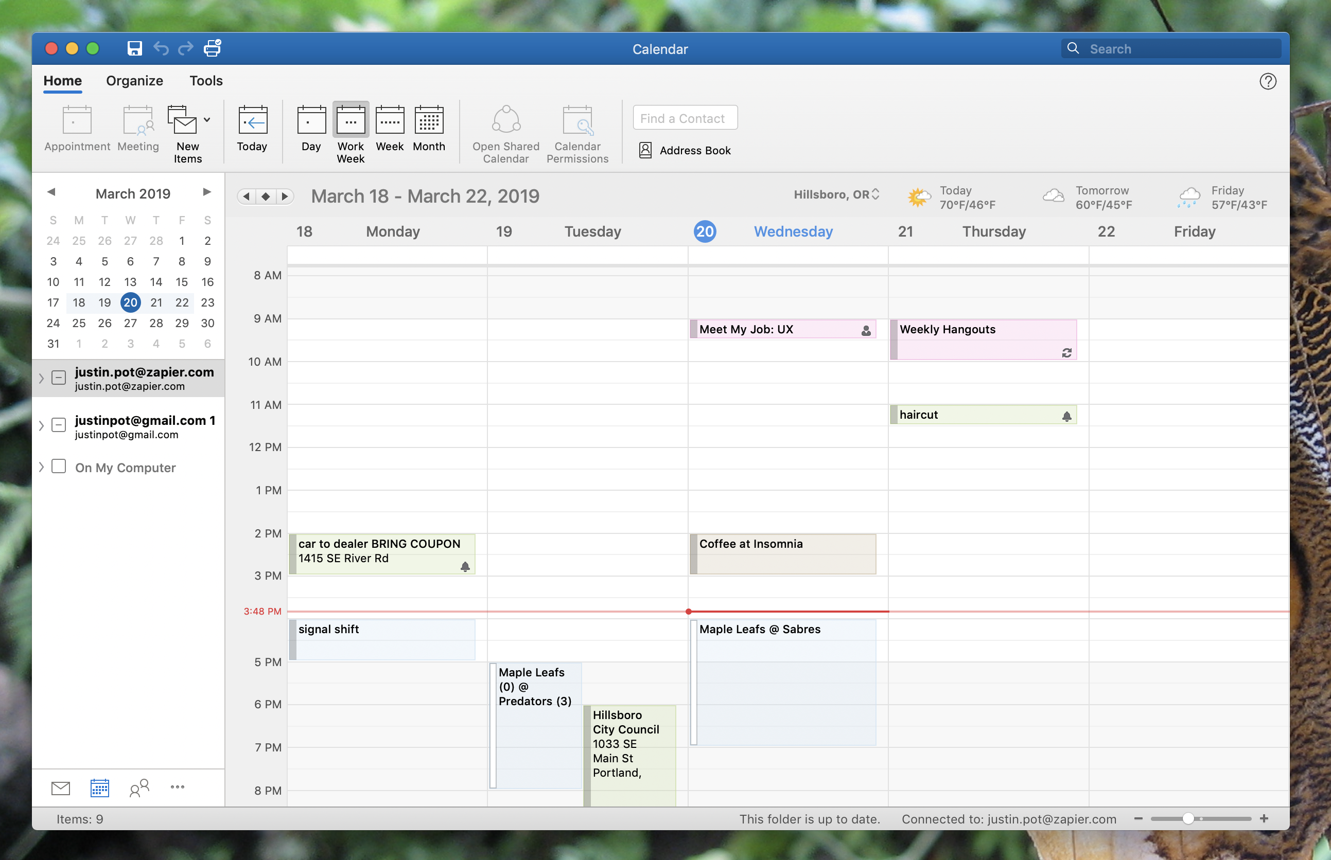 does google calendar for mac interface with omnifocus