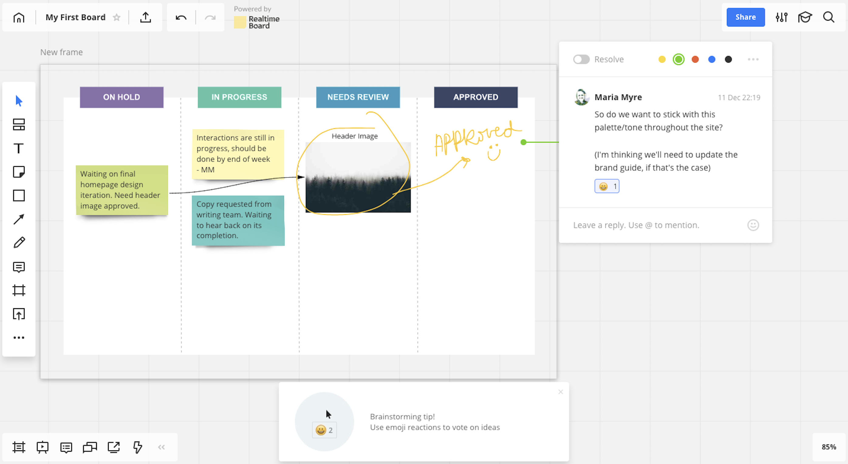 interactive whiteboard tools