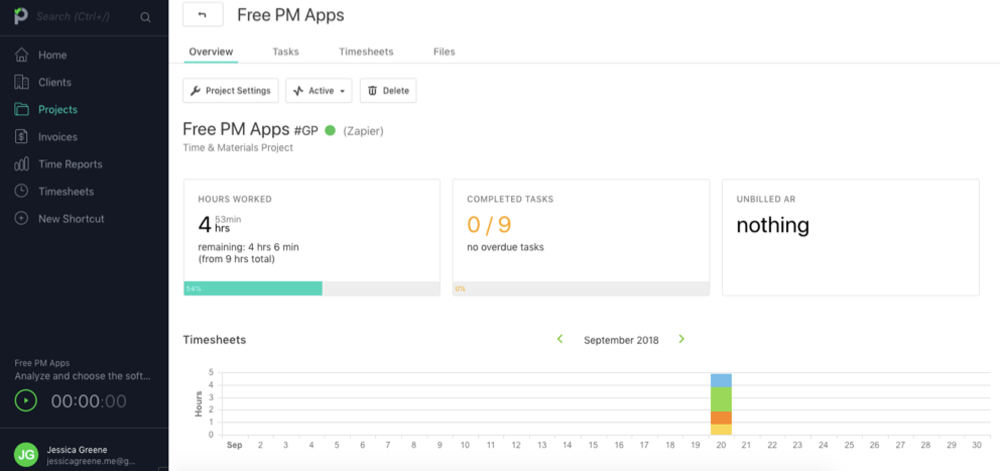 Paymo interface