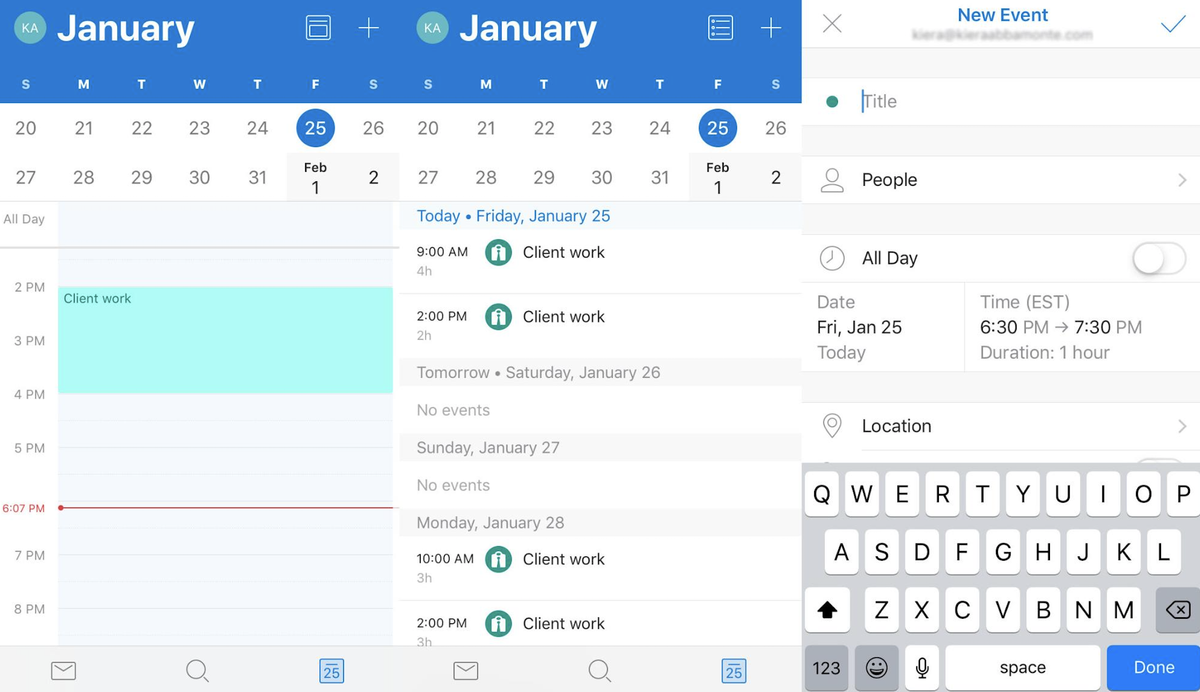 google calendar app switch event to different calendar