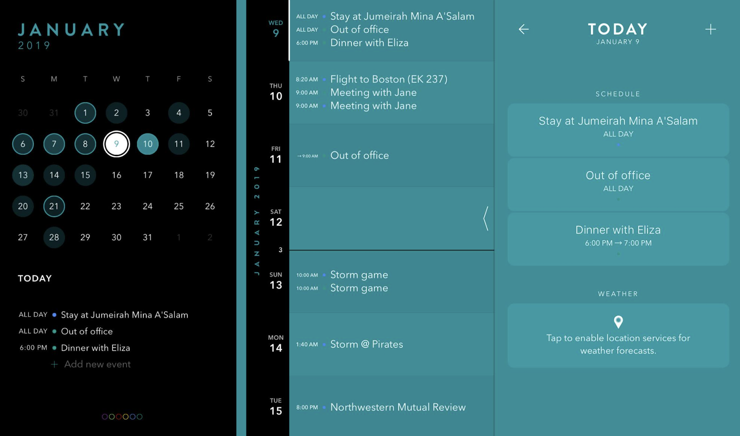 Timepage nterface