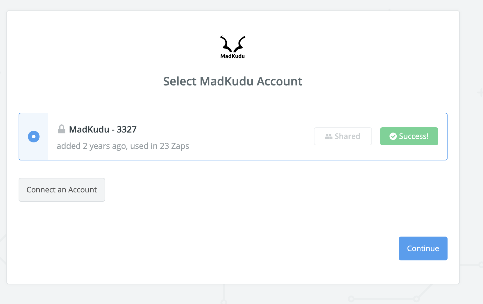 MadKudu connection successful
