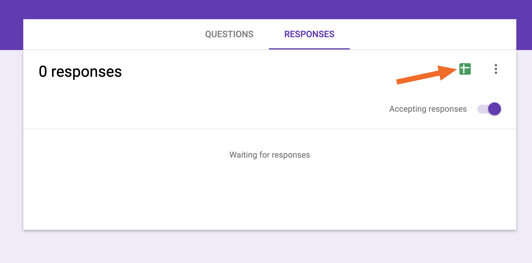 Google Sheets send respones to spreadsheet