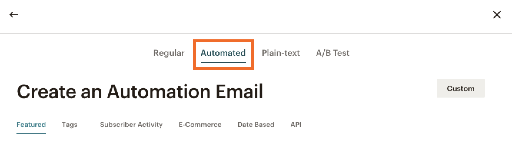 Automated tab