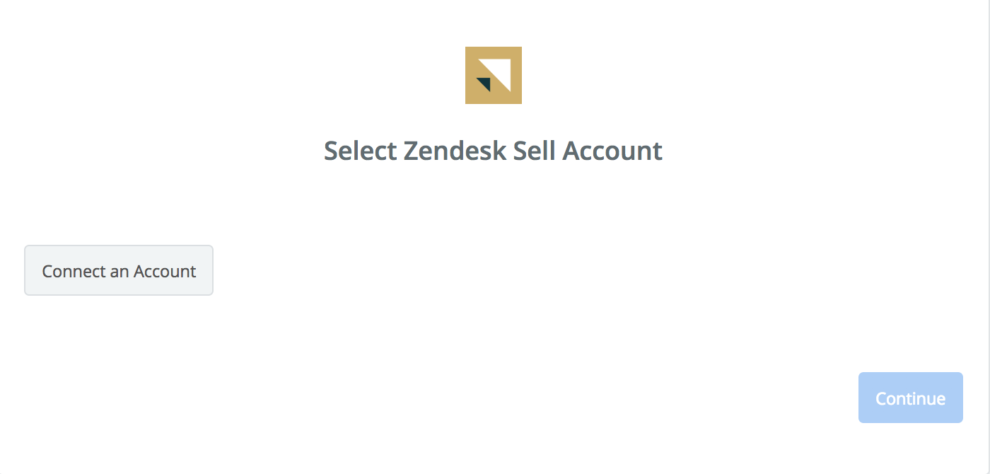 Click to connect Zendesk Sell