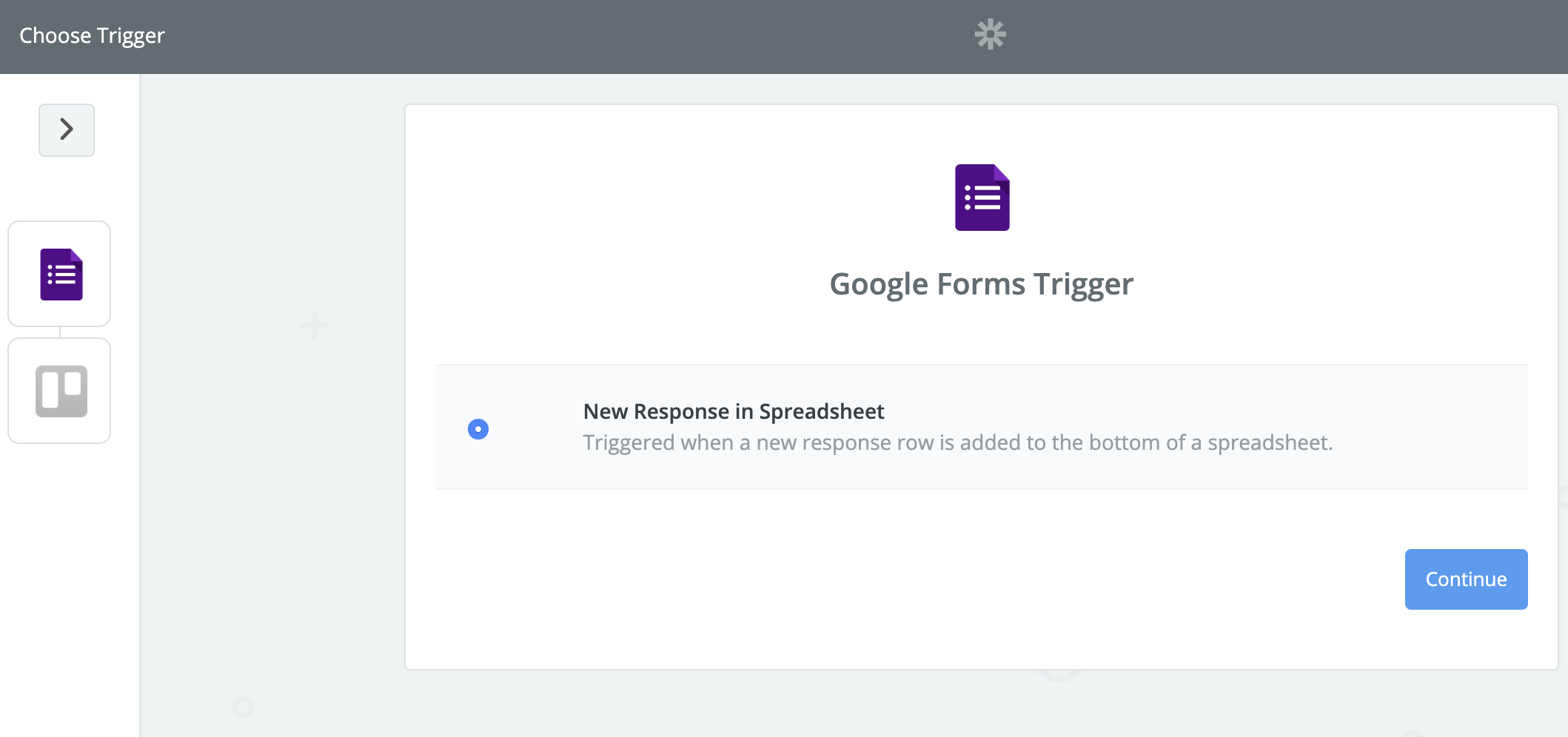Google Forms setup Zapier
