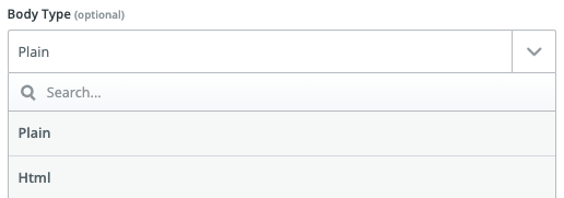 An example of a dropdown field.