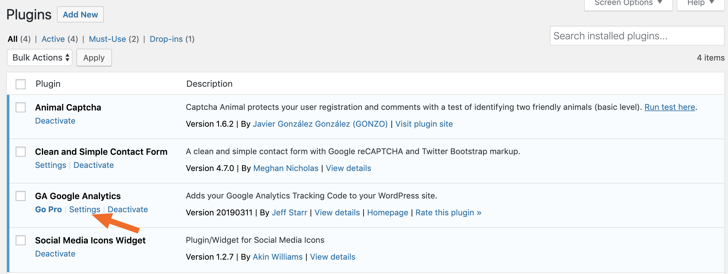Edit Plugin in Wordpress