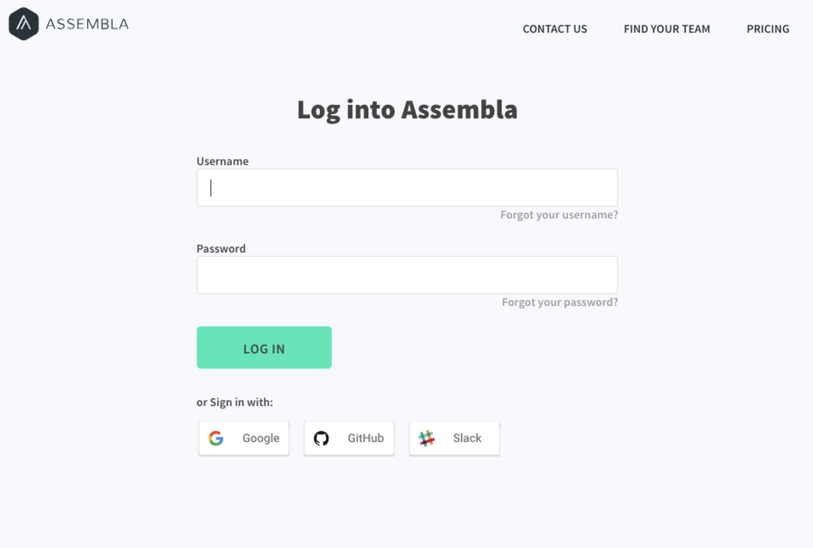 Login to Assembla