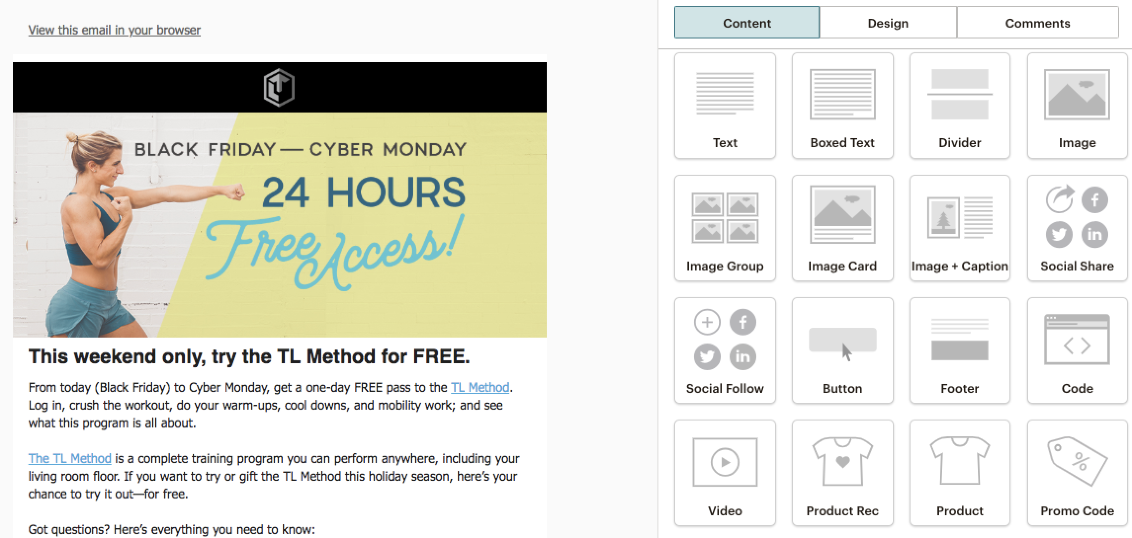 Design your email