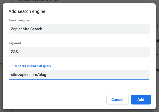 how to create shortcut keys in Chrome step four