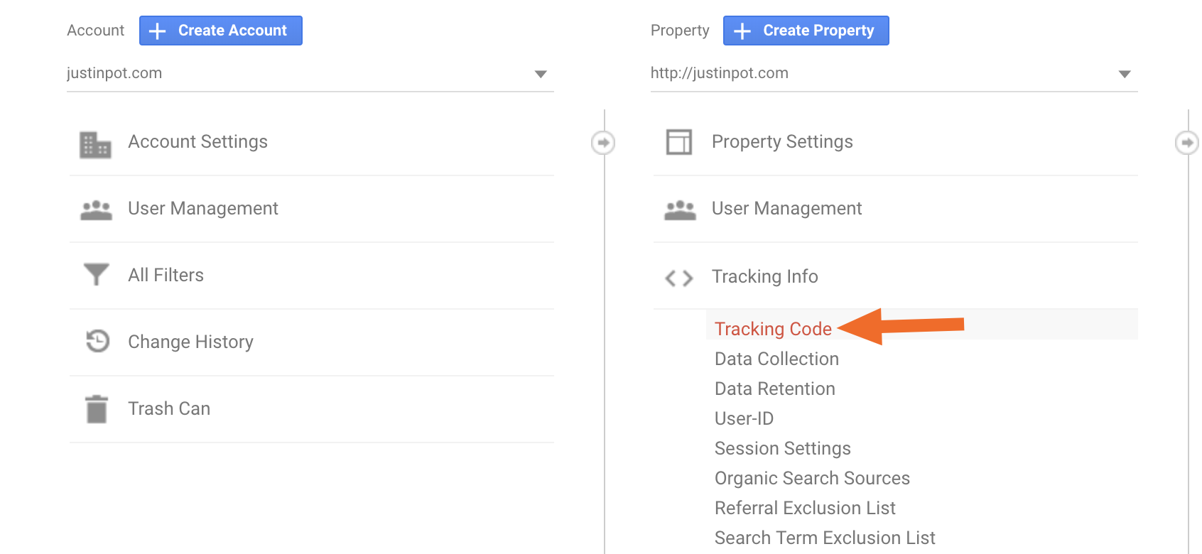 Tracking Code Google Analytics