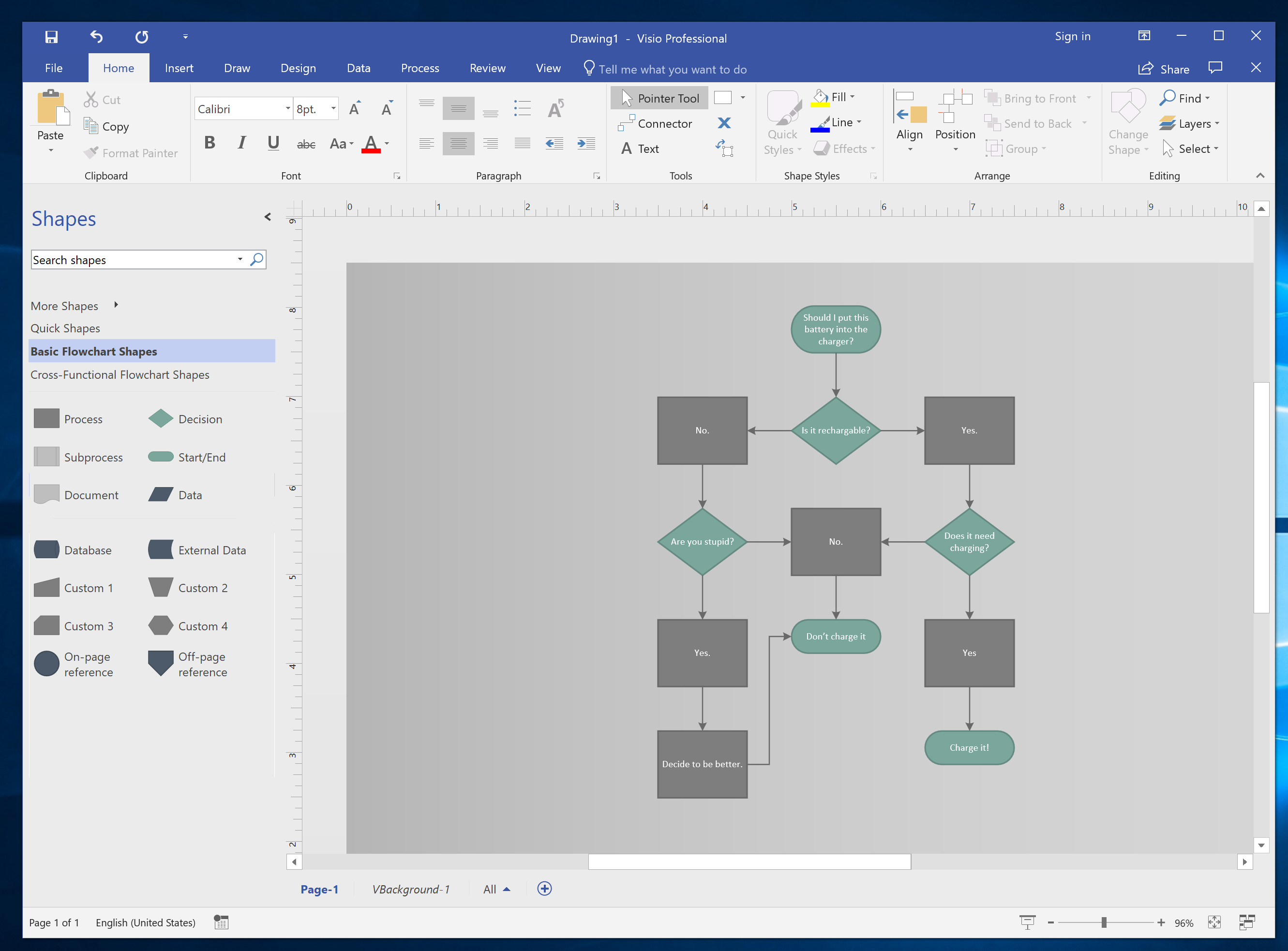 Microsoft Visio screenshott