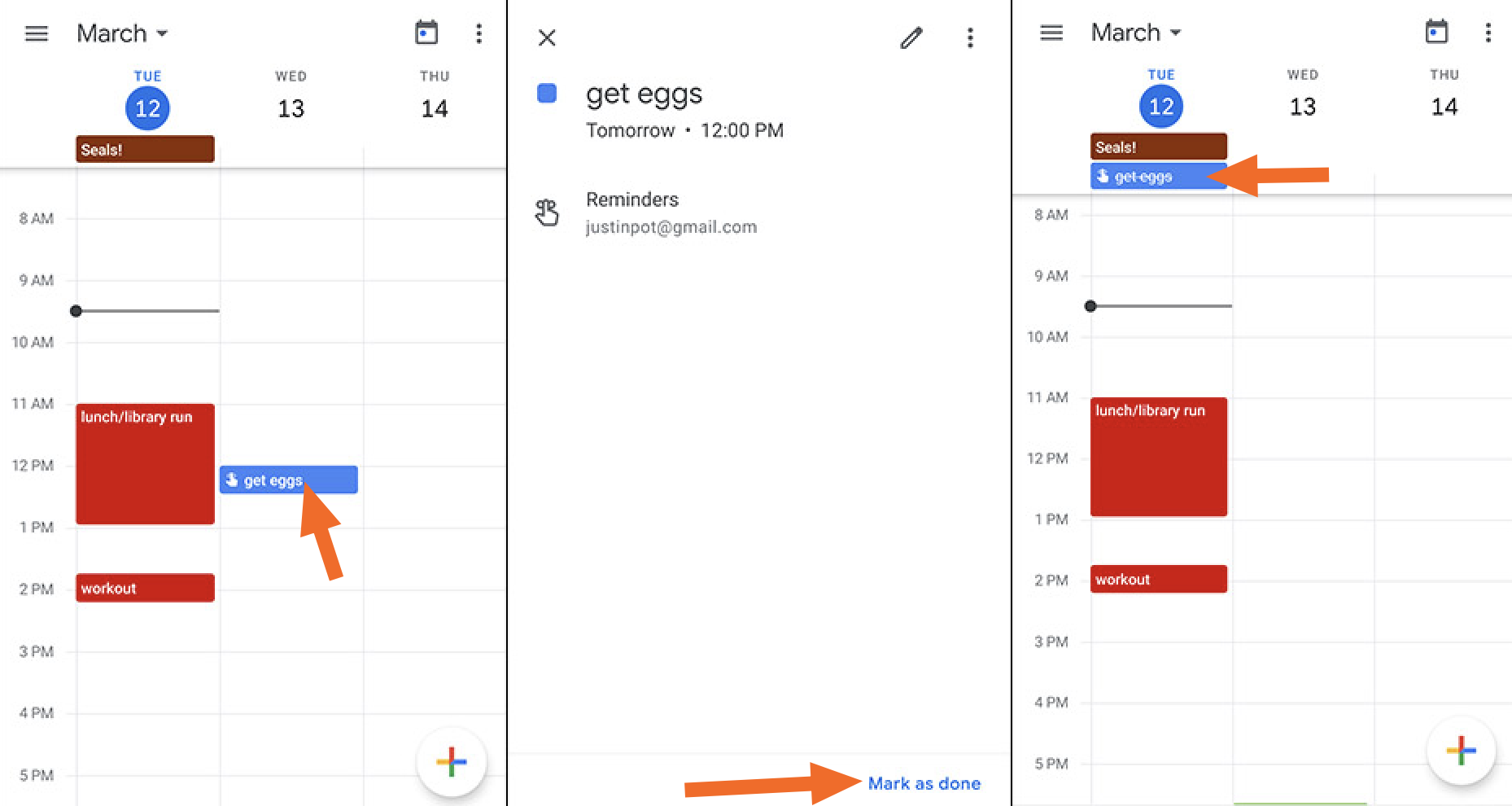 Google Calendar Reminder Customize and Print