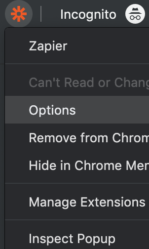 Click on Options to turn off these notifications.