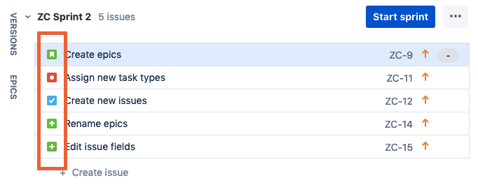 Icons Column Structure For Jira Alm Works Knowledge Base