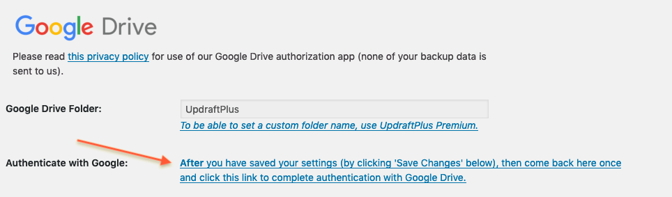 Authenticate storage location