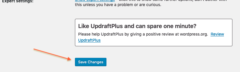 Click Save changes
