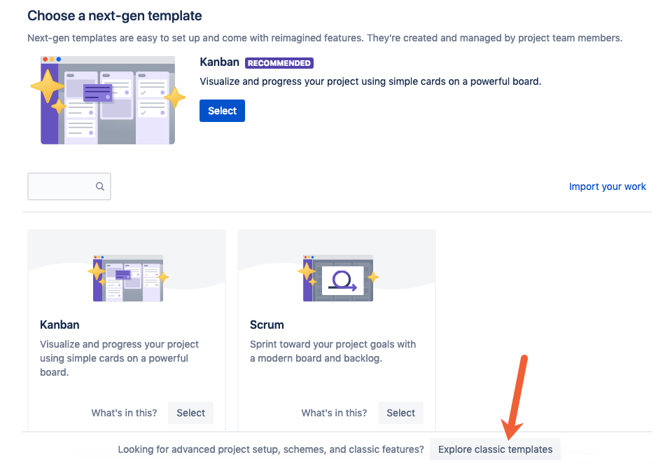 view all Jira templates