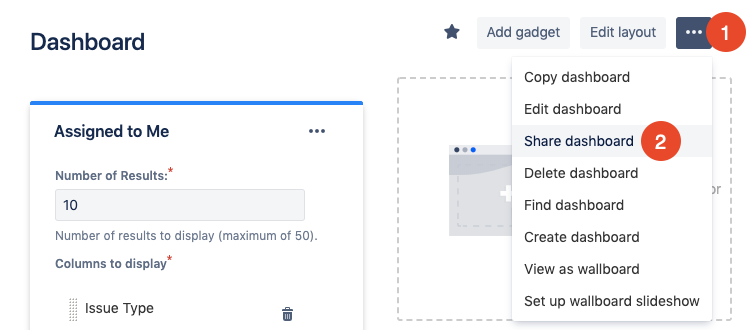 share Jira dashboard