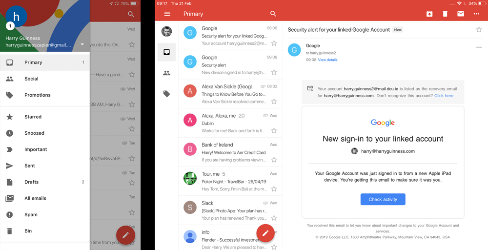 Gmail screenshot