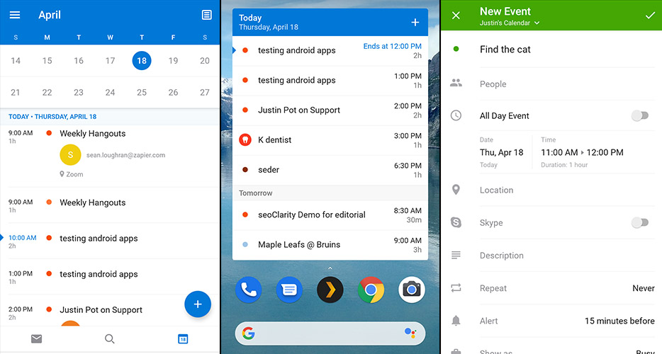 The Best Calendar Apps for Android Zapier